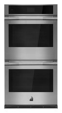 27" Double Wall Oven, 4 Glide Out Flat Tine Racks, 4.3" Touc H Lcd, 4000W Reflective Broil, Soft Close Door