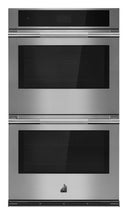 30" Double Wall Oven, 4 Glide Out Flat Tine Racks, 4.3" Touc H Lcd, 4000W Reflective Broil, Soft Close Door
