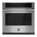 30" Single Wall Oven, 7" Enhanced Touch Lcd, Wifi Connected,  V2 Convection, 4000W Reflective Broil, 2 Glide Out Flat Tine Racks