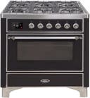 36 Inch Freestanding Dual Fuel Gas Range with 6 Sealed Burners, 3.5 Cu. Ft. Capacity, Storage-Warming Drawer, Continuous Grates, Self-Clean, Griddle, and Nano-Tech Non-Stick Coated Burners