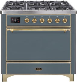 Liquid Propane In Blue Grey W/ Brass Trim