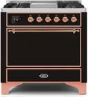 36 Inch Freestanding Dual Fuel Gas Range with 6 Sealed Burners, 3.5 Cu. Ft. Capacity, Storage-Warming Drawer, Continuous Grates, Self-Clean, Griddle, and Nano-Tech Non-Stick Coated Burners