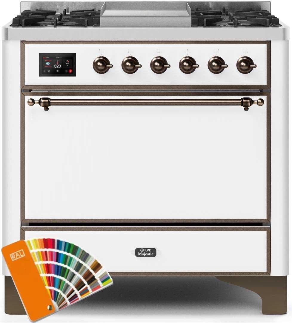 Ilve UM09FDQNS3RALBLP Liquid Propane In Custom Ral Color W/ Bronze Trim