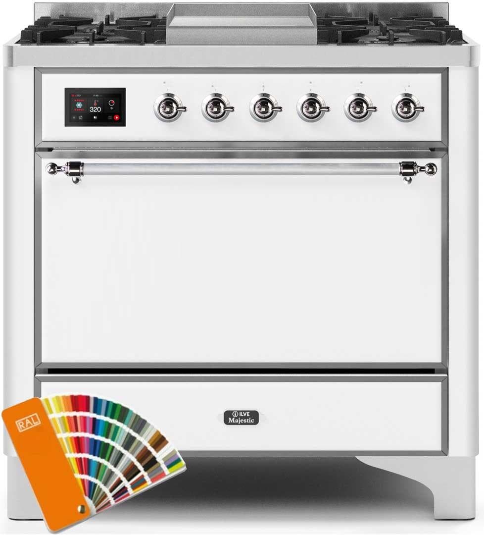 Ilve UM09FDQNS3RALCLP Liquid Propane In Custom Ral Color W/ Chrome Trim