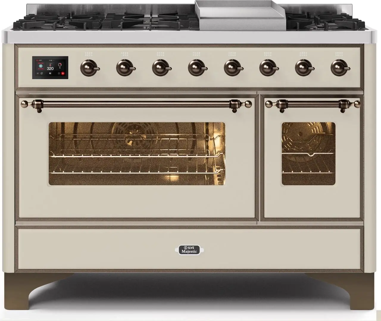 Ilve UM12FDNS3AWB Natural Gas In Antique White W/ Bronze Trim