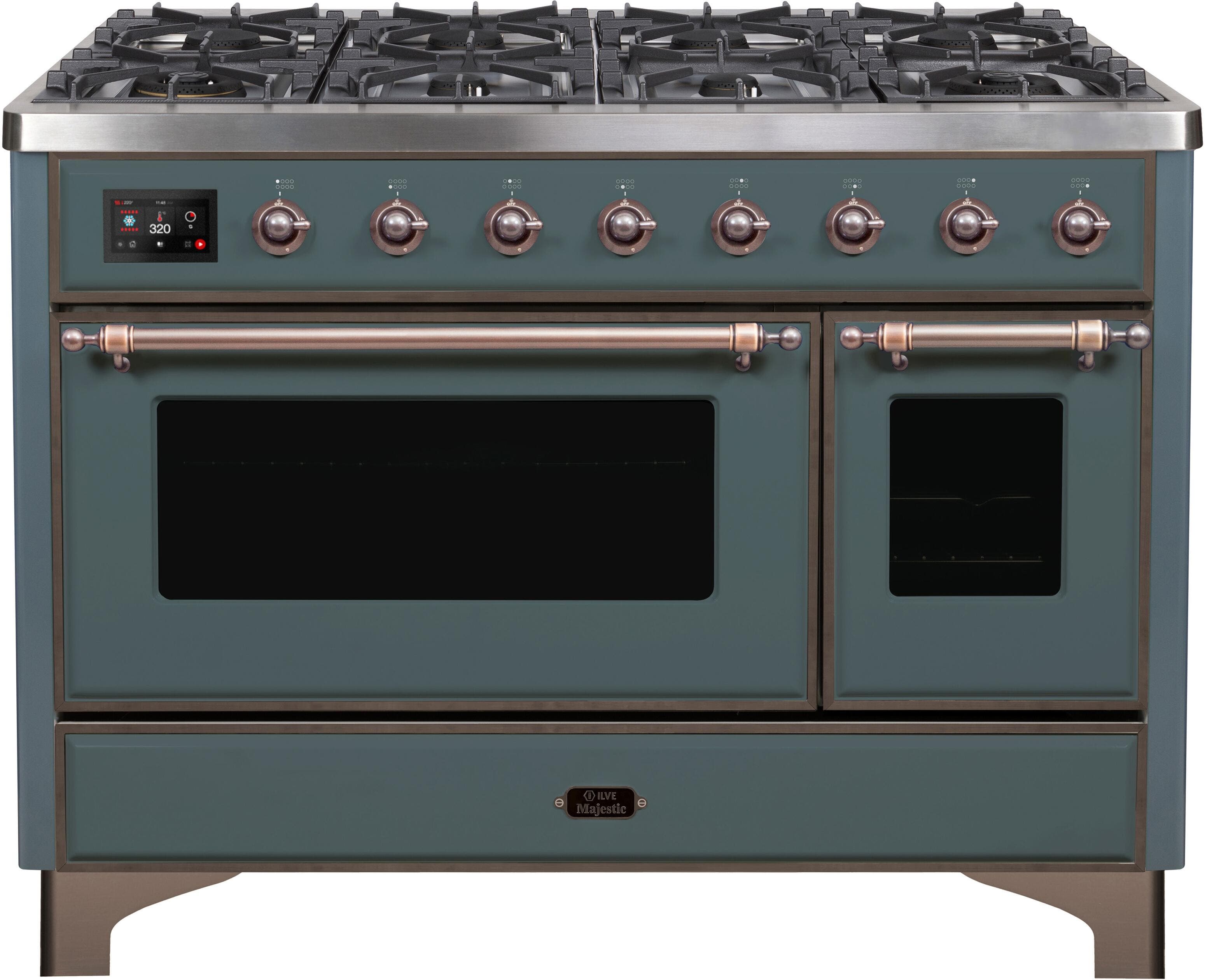 Ilve UM12FDNS3BGB Natural Gas In Blue Grey W/ Bronze Trim