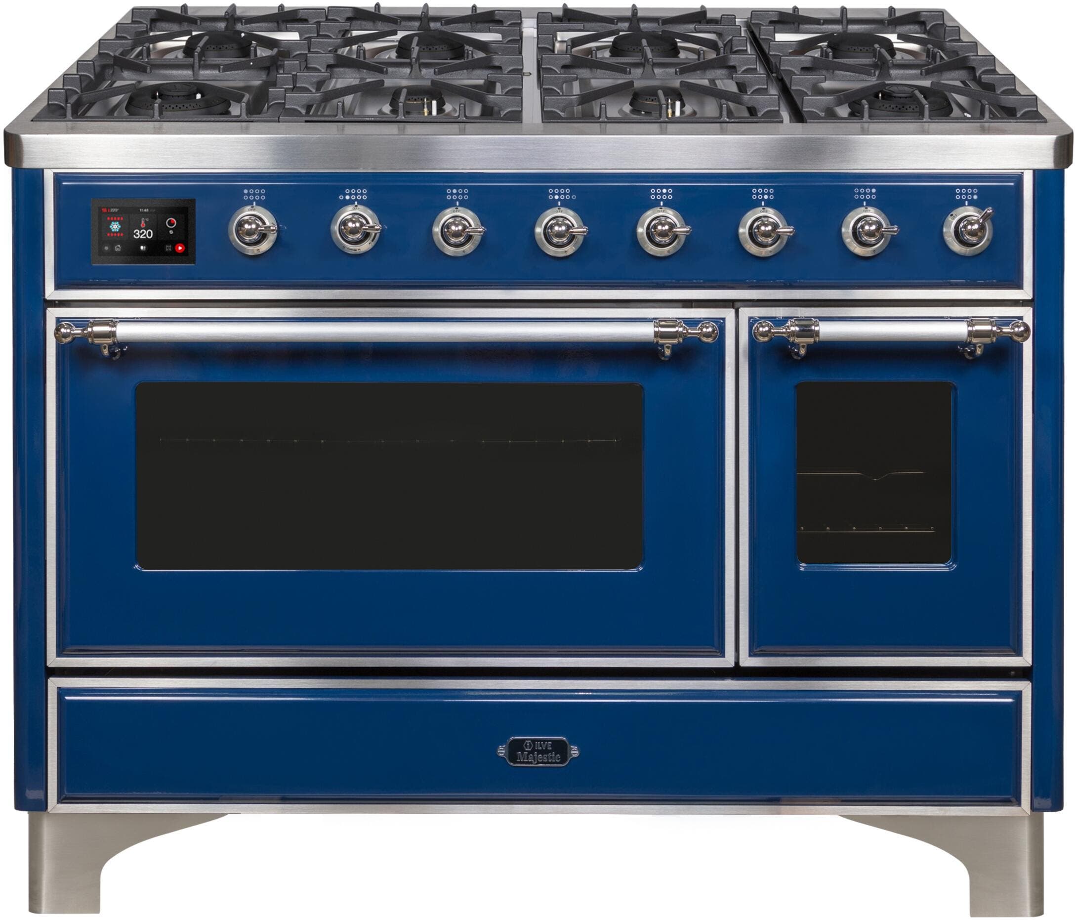 Ilve UM12FDNS3MBC Natural Gas In Midnight Blue W/ Chrome Trim