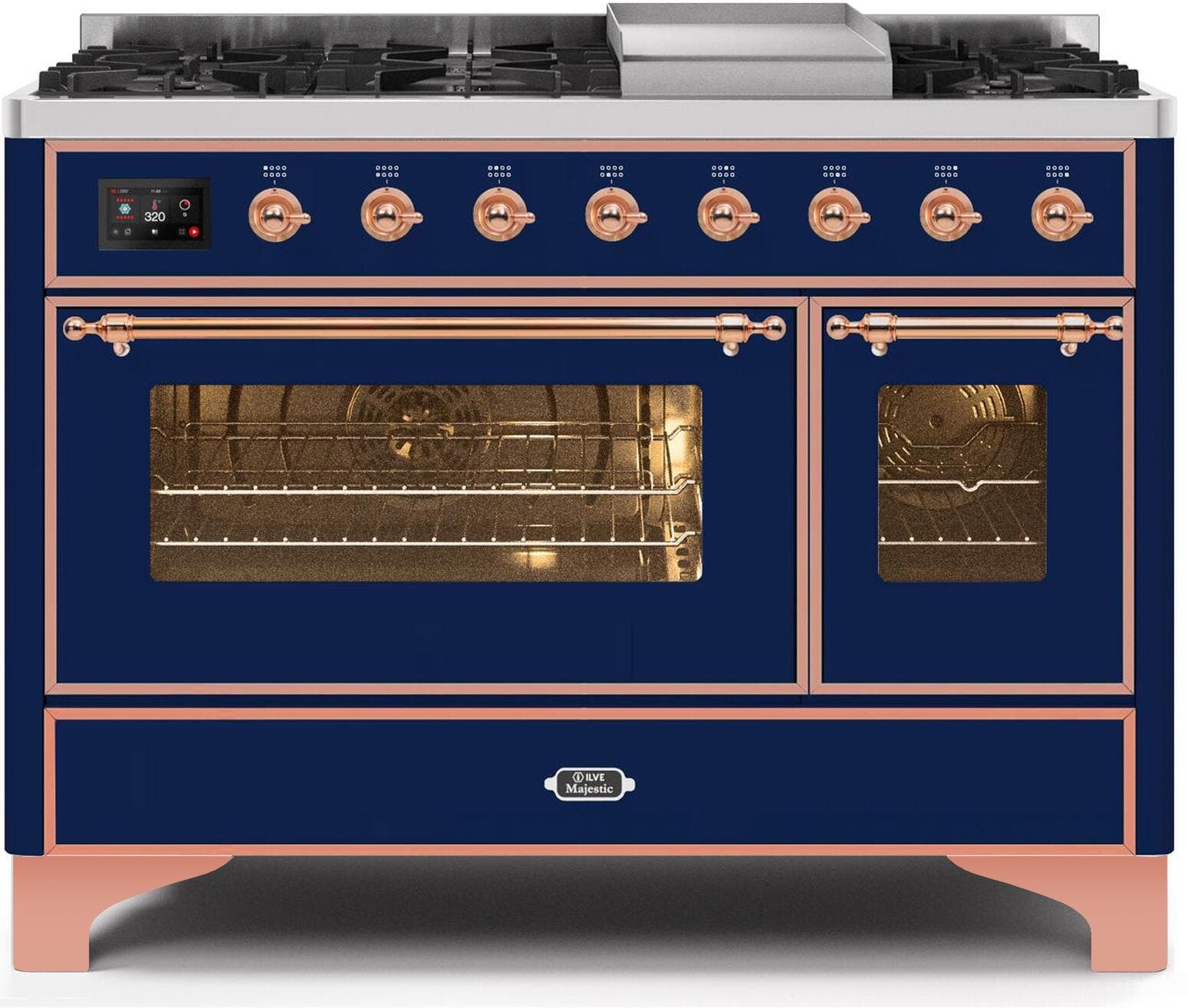 Ilve UM12FDNS3MBP Natural Gas In Midnight Blue W/ Copper Trim