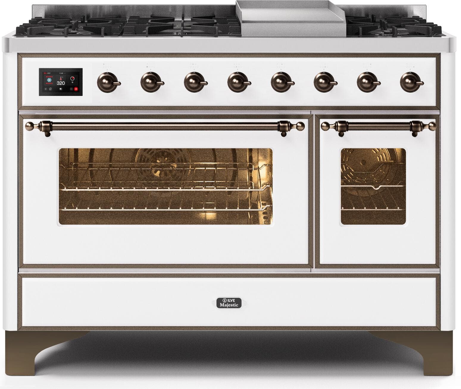 48 Inch Freestanding Dual Fuel Range with 8 Sealed Burners