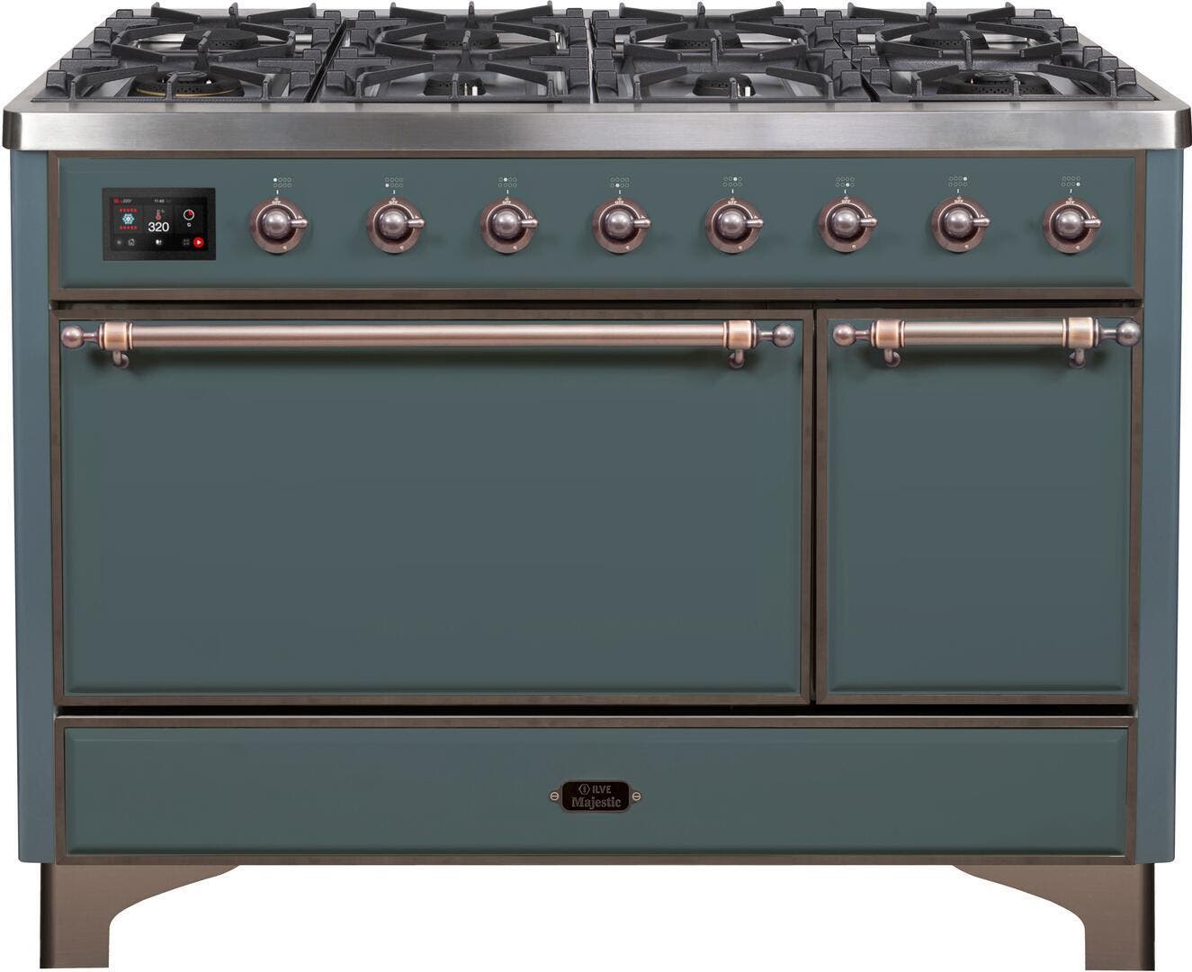 Ilve UM12FDQNS3BGBLP Liquid Propane In Blue Grey W/ Bronze Trim