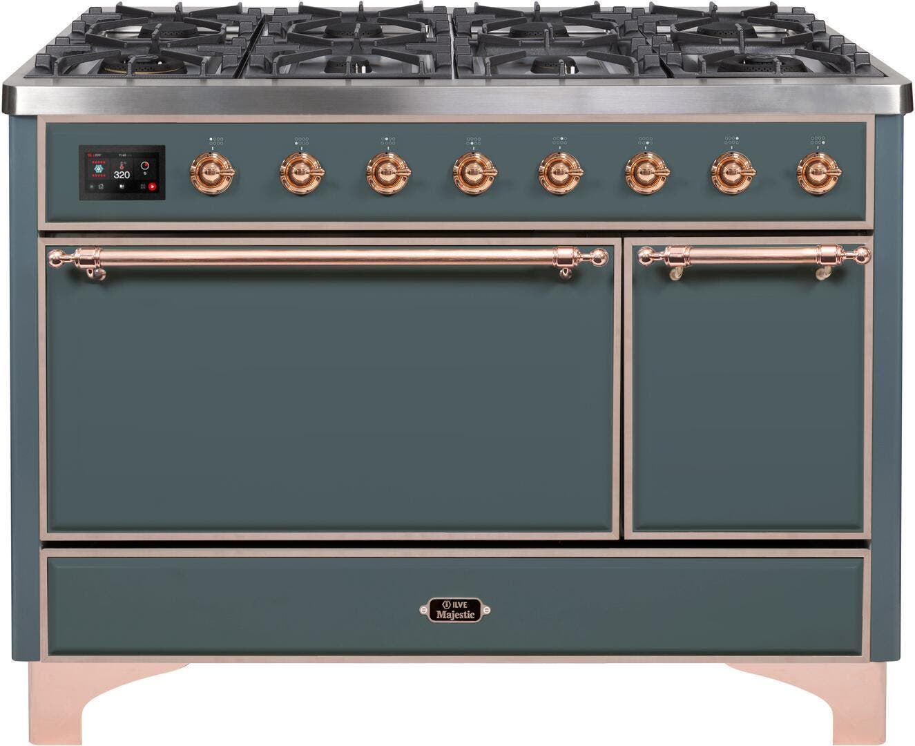 Ilve UM12FDQNS3BGP Natural Gas In Blue Grey W/ Copper Trim