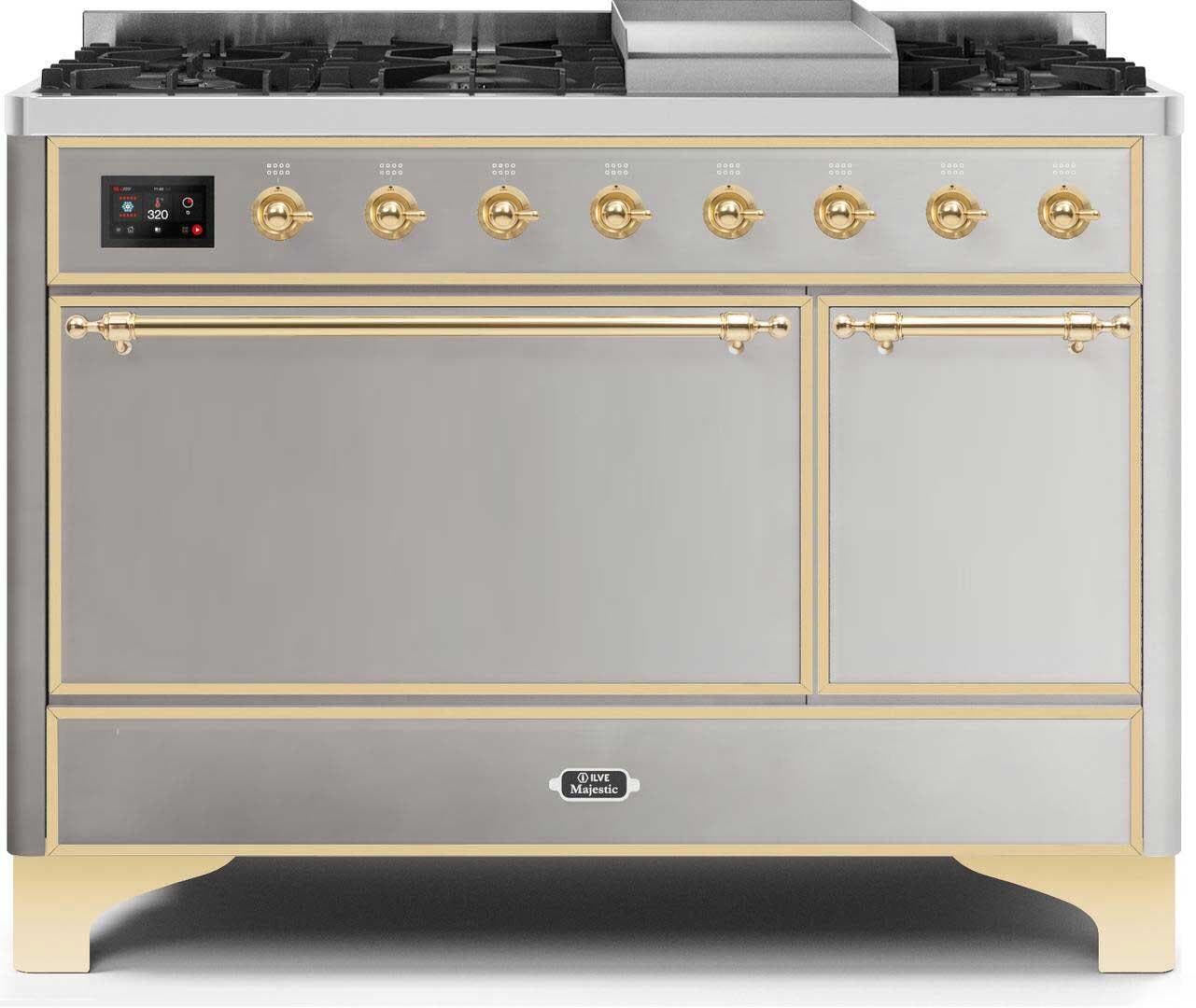 Natural Gas In Stainless Steel W/ Brass Trim