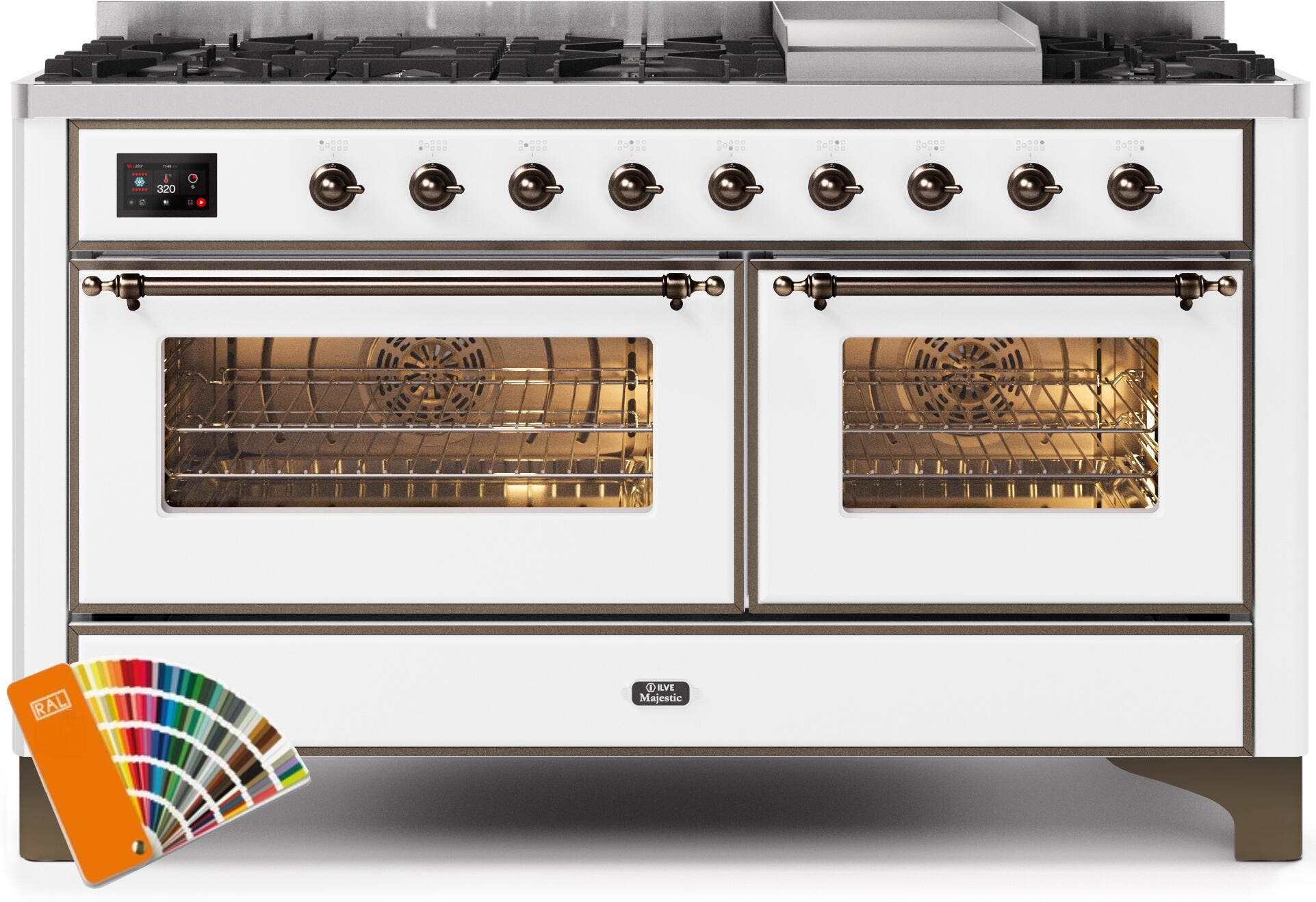 Ilve UM15FDNS3RALB Natural Gas In Custom Ral Color W/ Bronze Trim