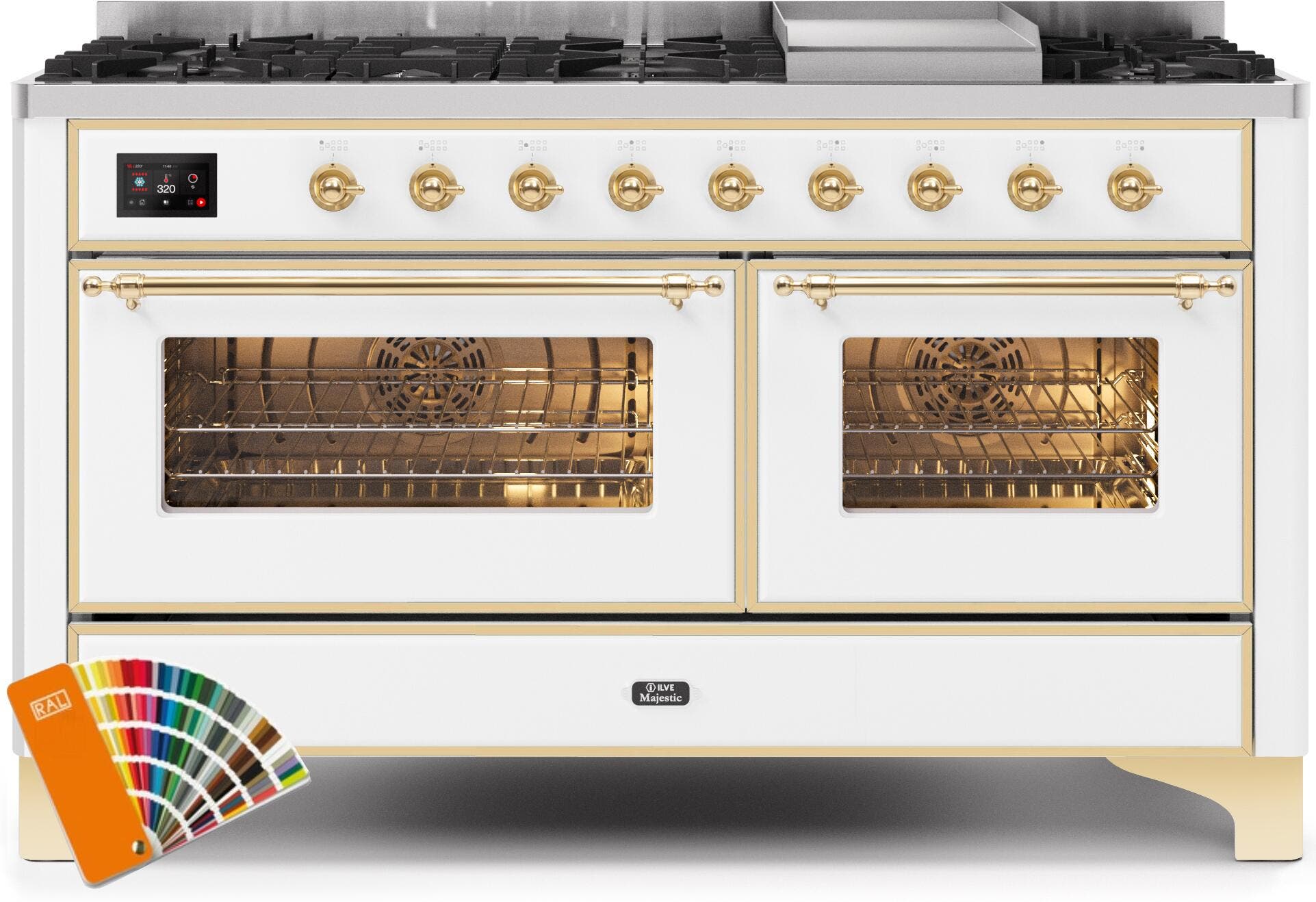 Ilve UM15FDNS3RALGLP Liquid Propane In Custom Ral Color W/ Brass Trim