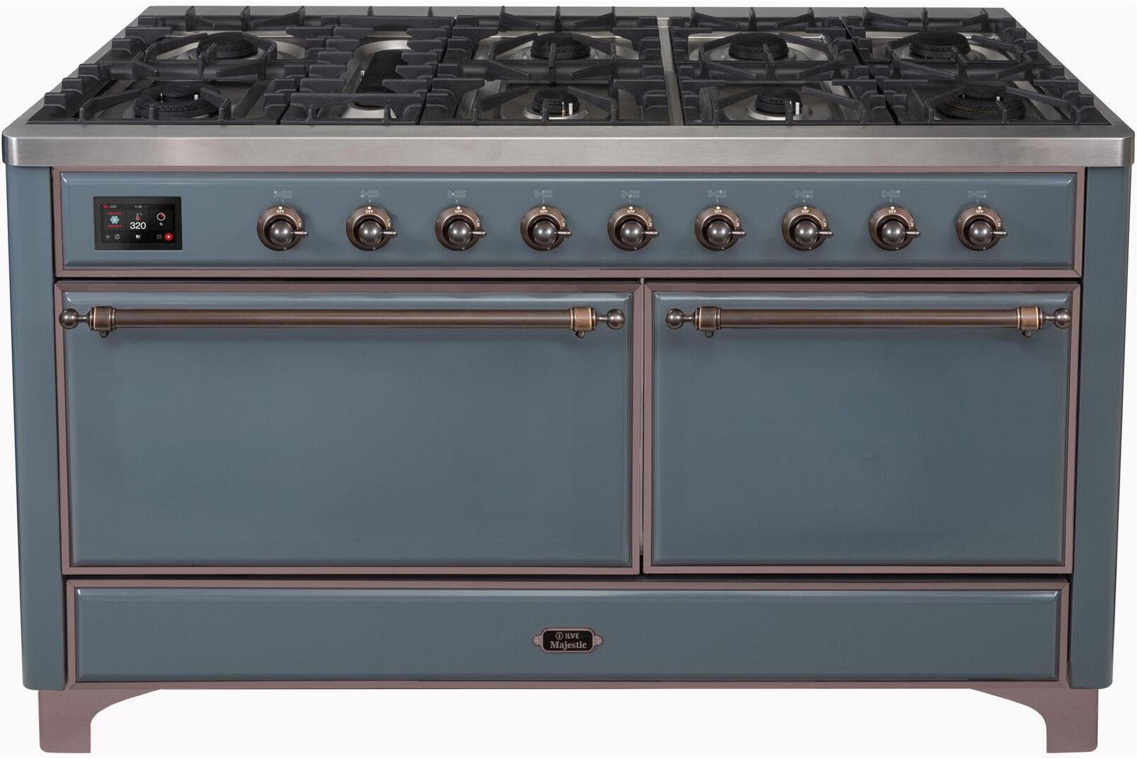 Ilve UM15FDQNS3BGBLP Liquid Propane In Blue Grey W/ Bronze Trim