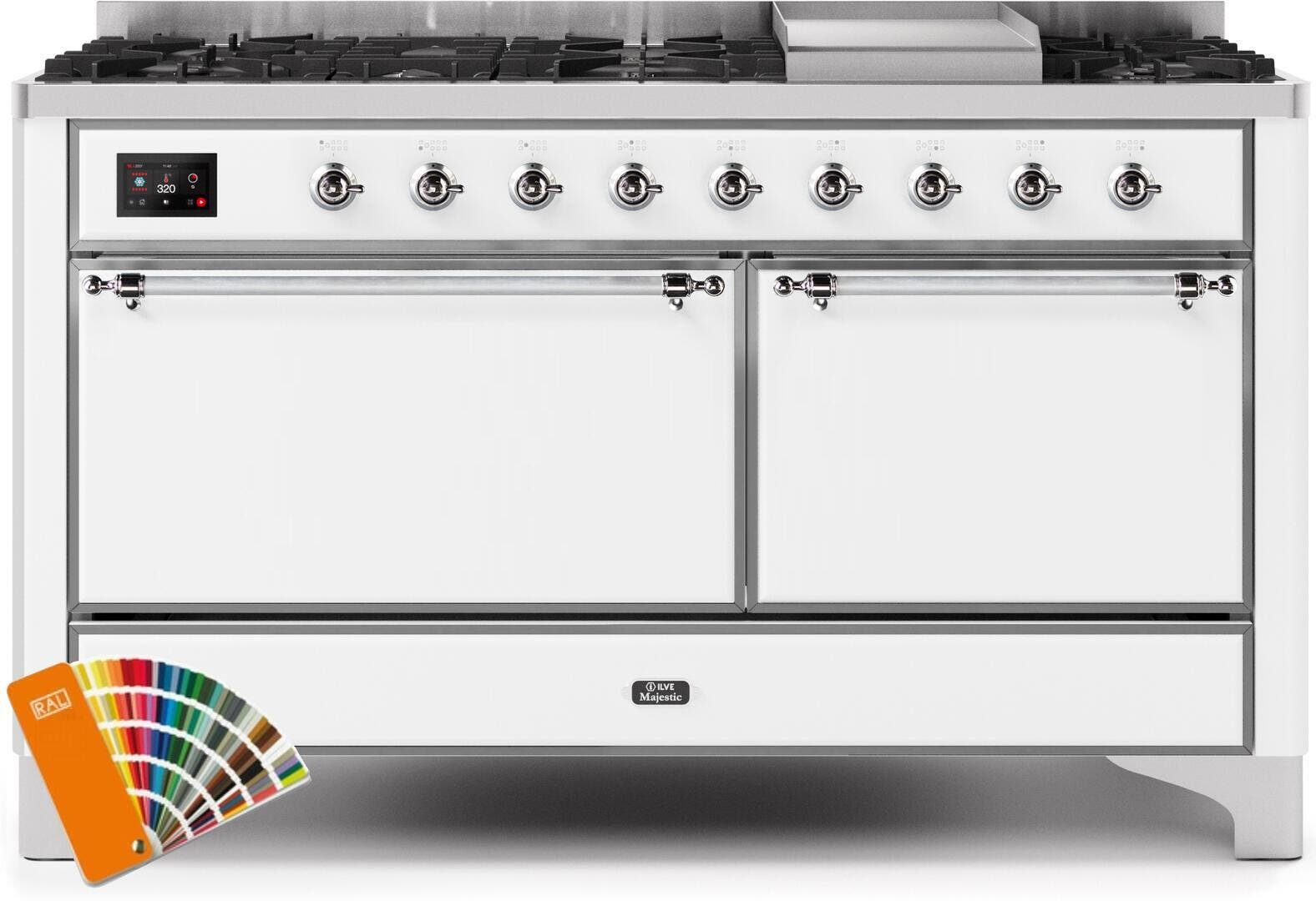Ilve UM15FDQNS3RALC Natural Gas In Custom Ral Color W/ Chrome Trim