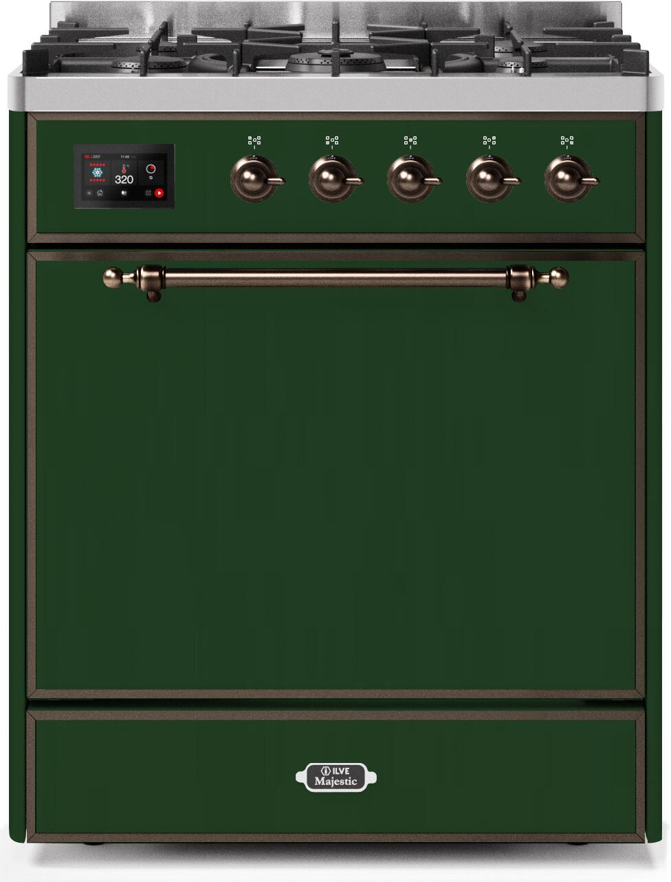 Natural Gas In Emerald Green W/ Bronze Trim