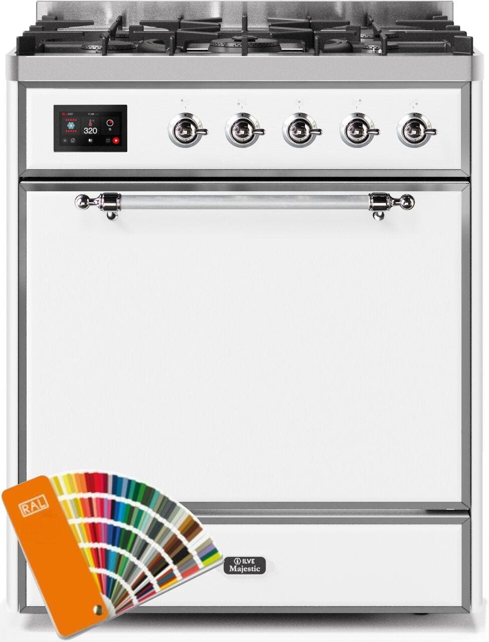 Ilve UM30DQNE3RALCLP Liquid Propane In Custom Ral Color W/ Chrome Trim