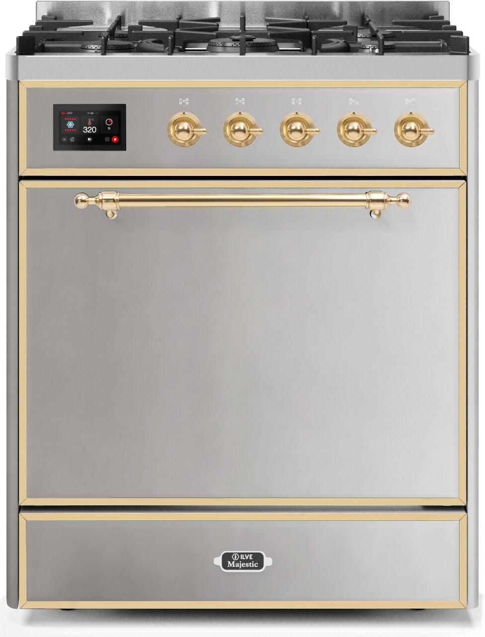 Natural Gas In Stainless Steel W/ Brass Trim