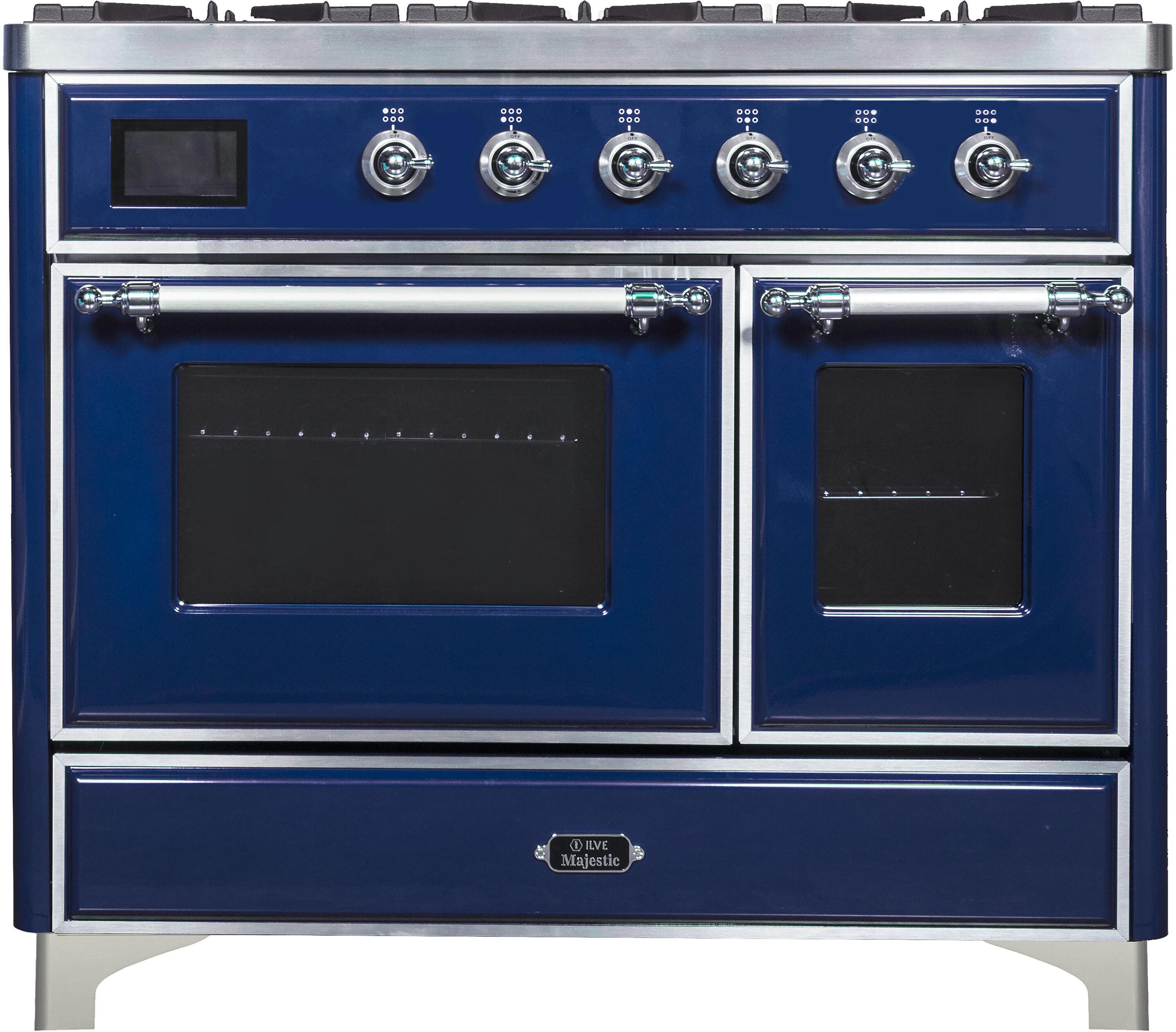 Ilve UMD10FDNS3MBCLP Liquid Propane In Midnight Blue W/ Chrome Trim