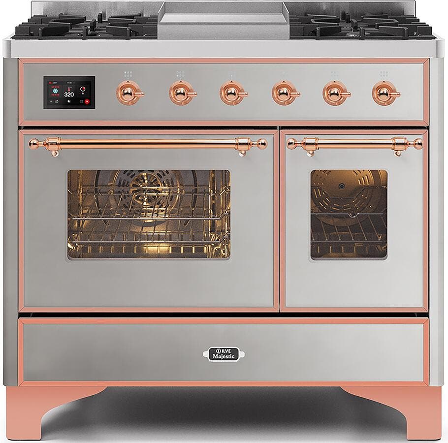 Ilve UMD10FDNS3SSPLP Liquid Propane In Stainless Steel W/ Copper Trim