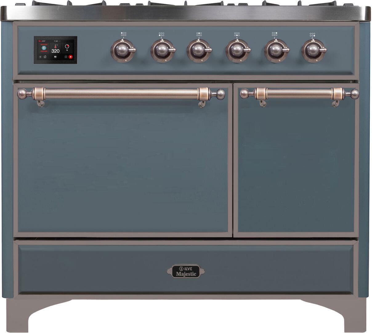 Natural Gas In Blue Grey W/ Bronze Trim