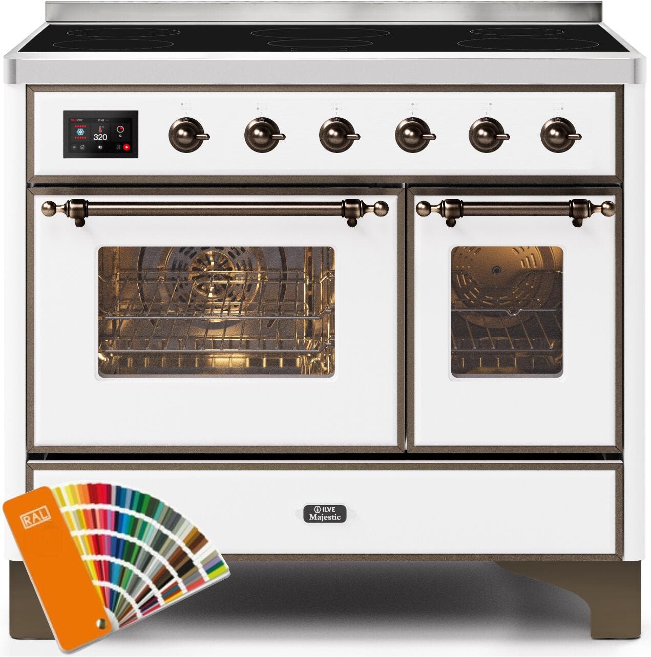 Ilve UMDI10NS3RALB Custom Ral Color W/ Bronze Trim