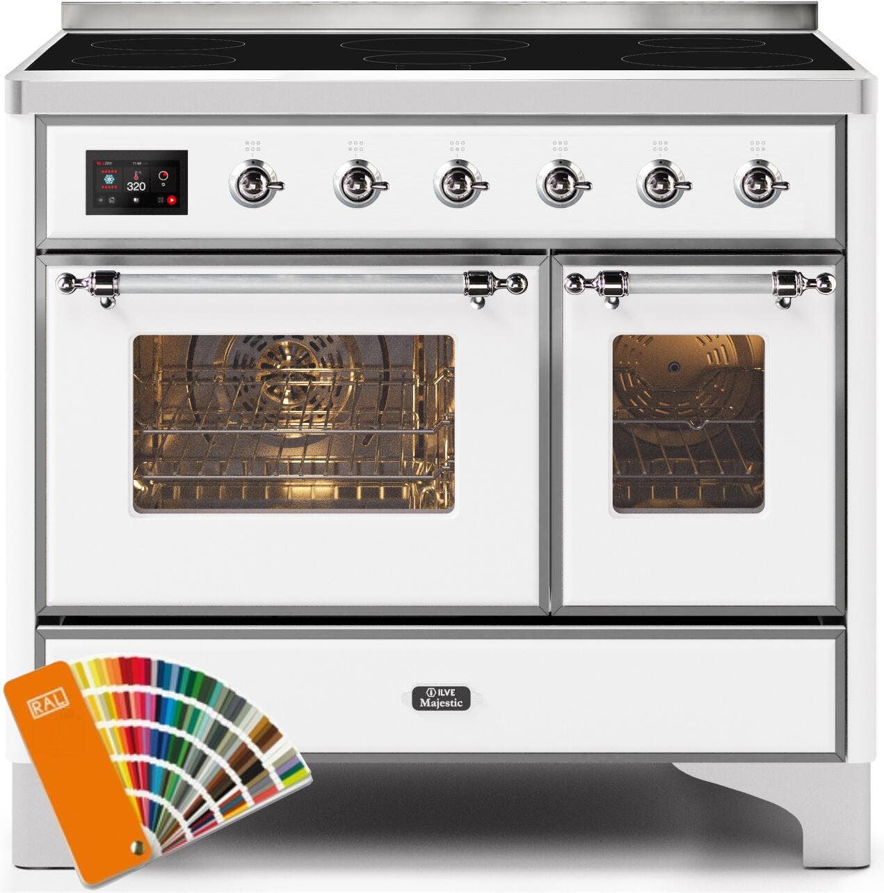 Ilve UMDI10NS3RALC Custom Ral Color W/ Chrome Trim