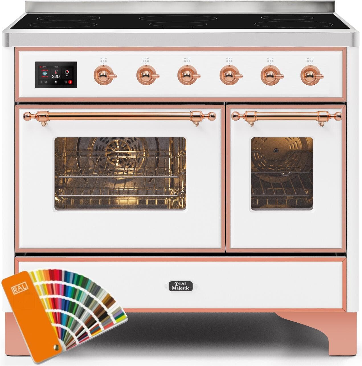 Ilve UMDI10NS3RALP Custom Ral Color W/ Copper Trim