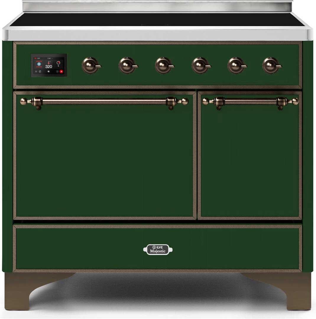 Ilve UMDI10QNS3EGB Emerald Green W/ Bronze Trim