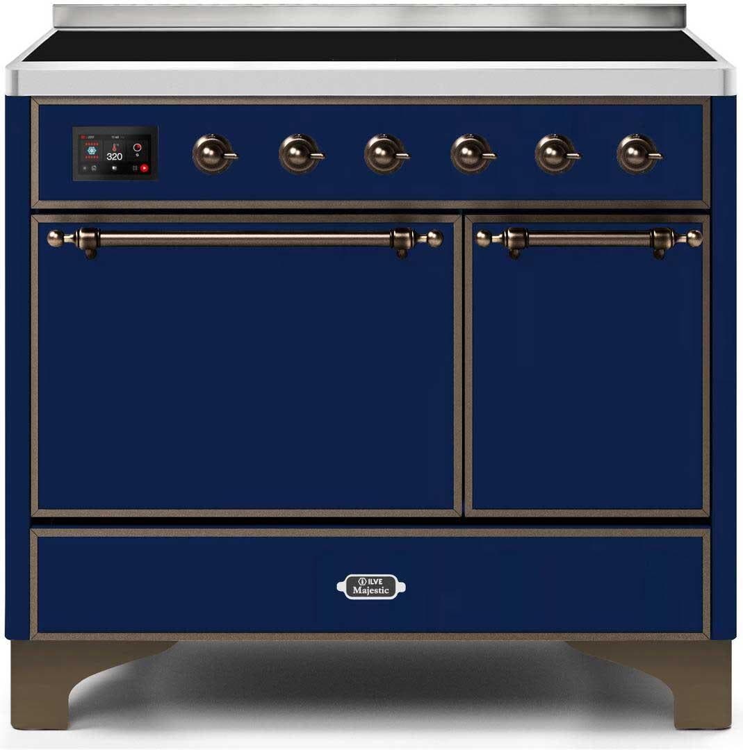 Ilve UMDI10QNS3MBB Midnight Blue W/ Bronze Trim