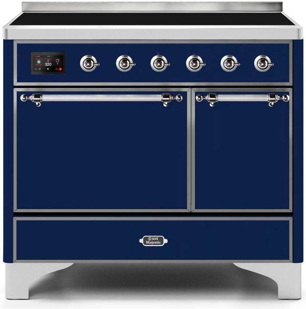 Ilve UMDI10QNS3MBC Midnight Blue W/ Chrome Trim