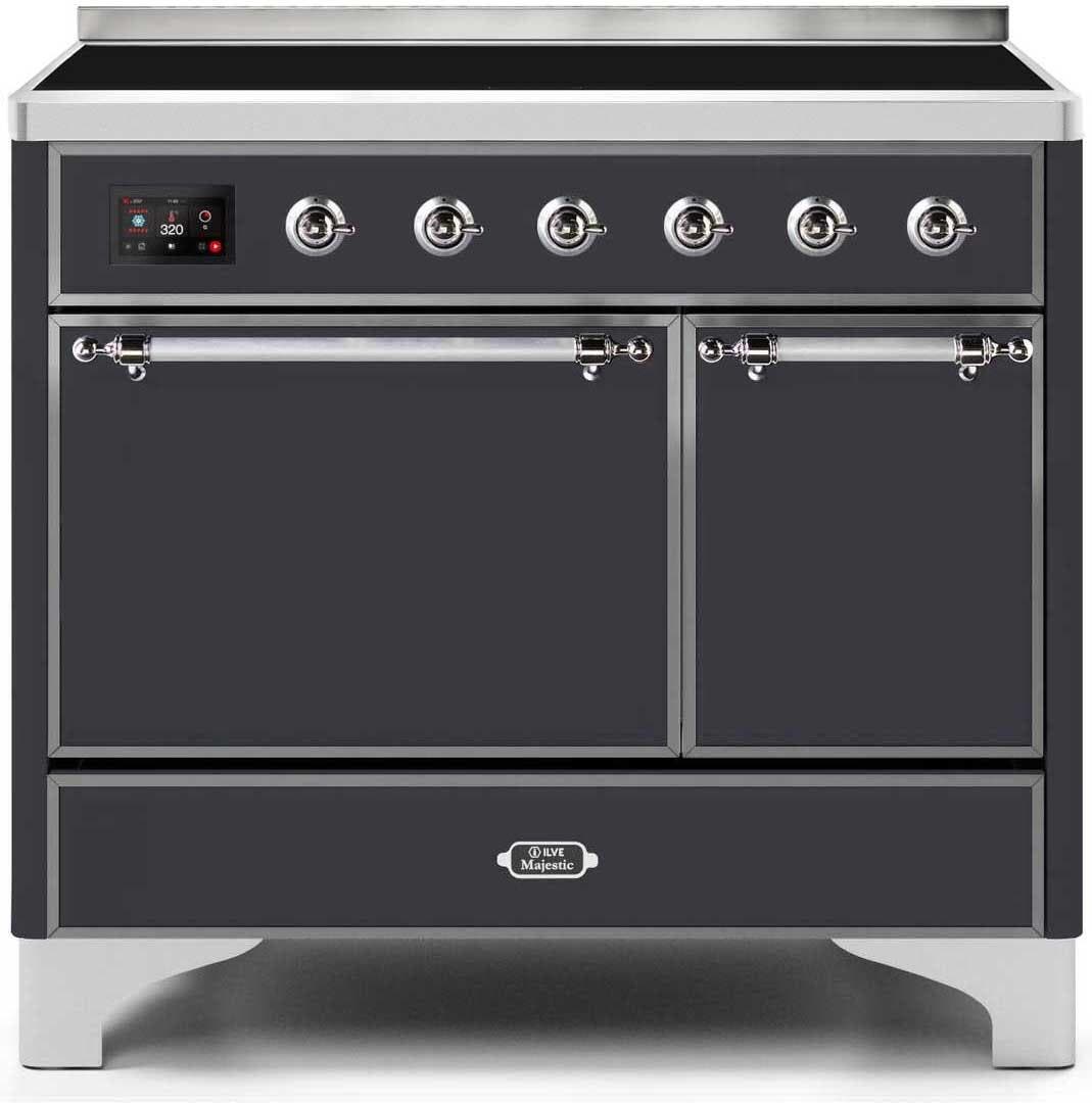 Ilve UMDI10QNS3MGC Matte Graphite W/ Chrome Trim