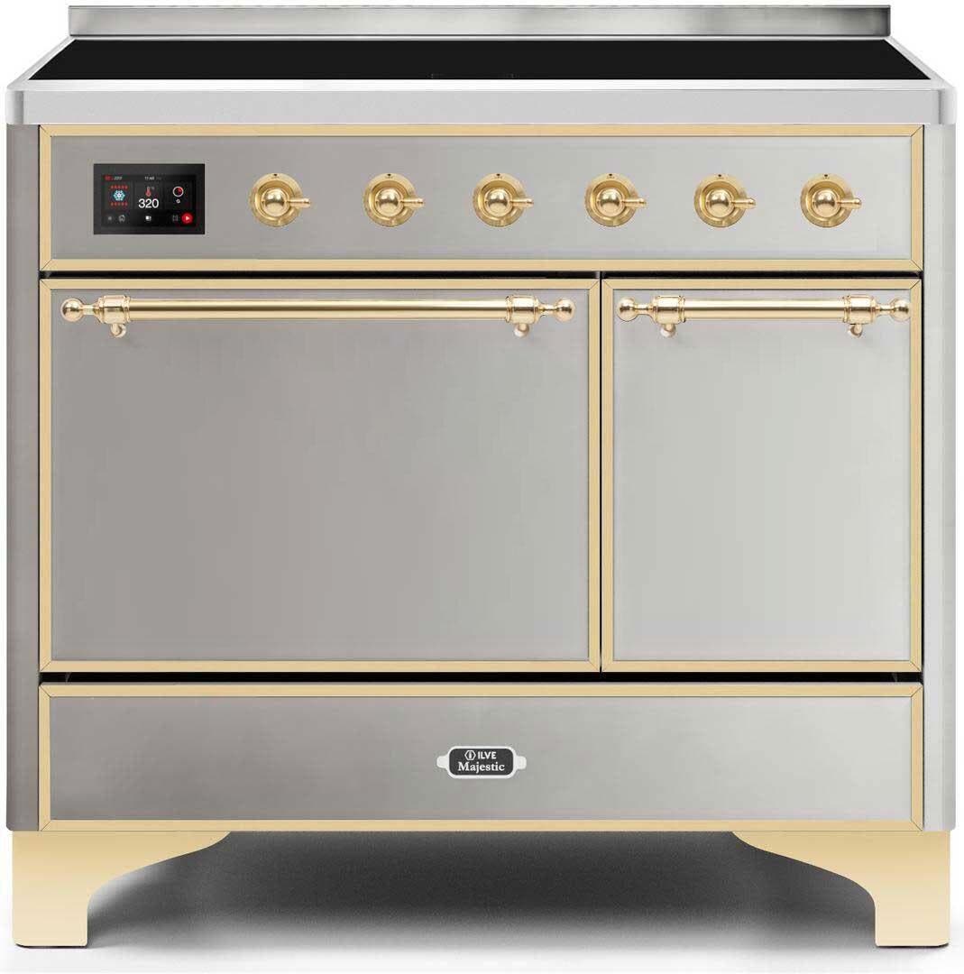 Ilve UMDI10QNS3SSG Stainless Steel W/ Brass Trim