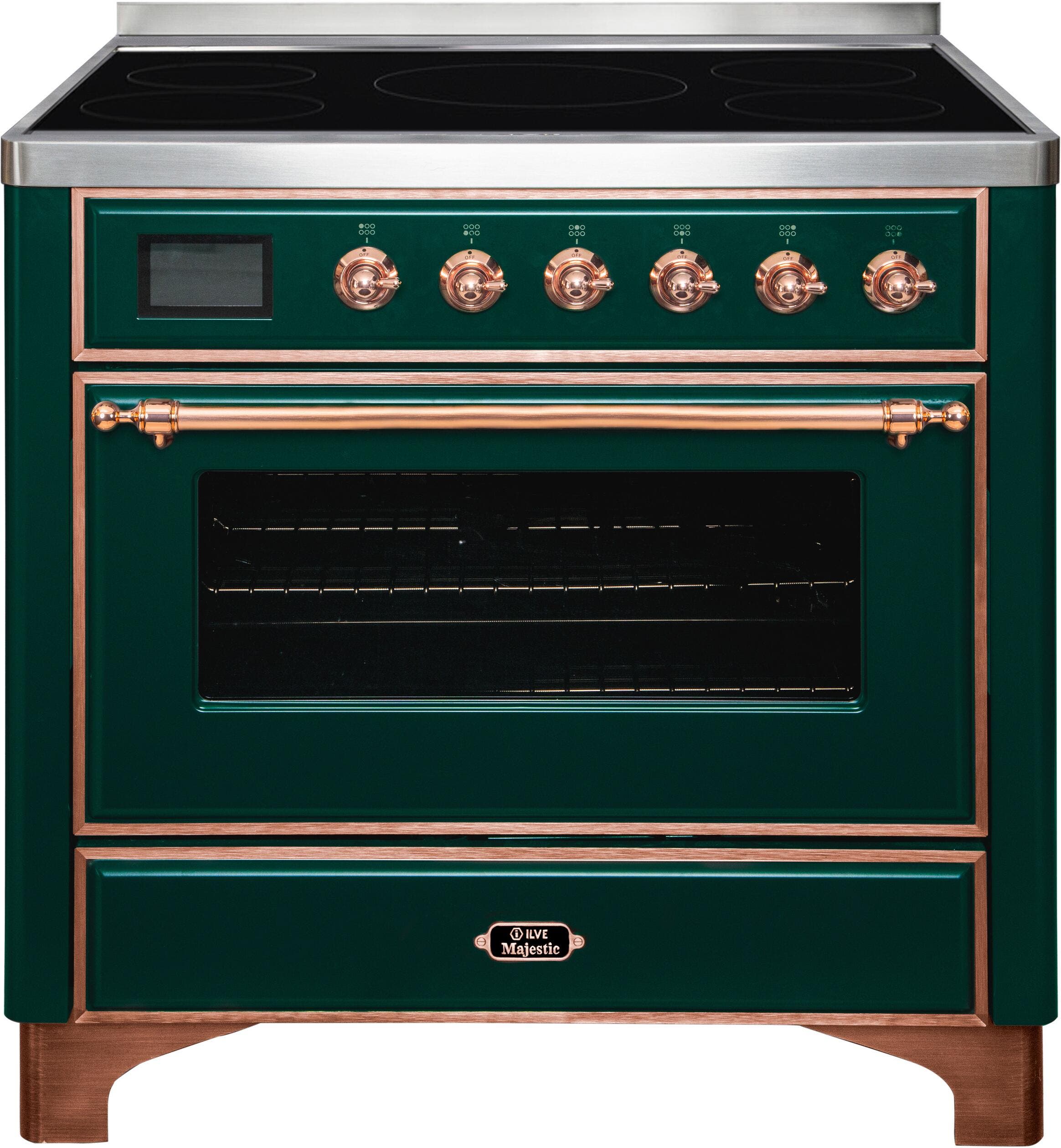 Ilve UMI09NS3EGP Emerald Green W/ Copper Trim