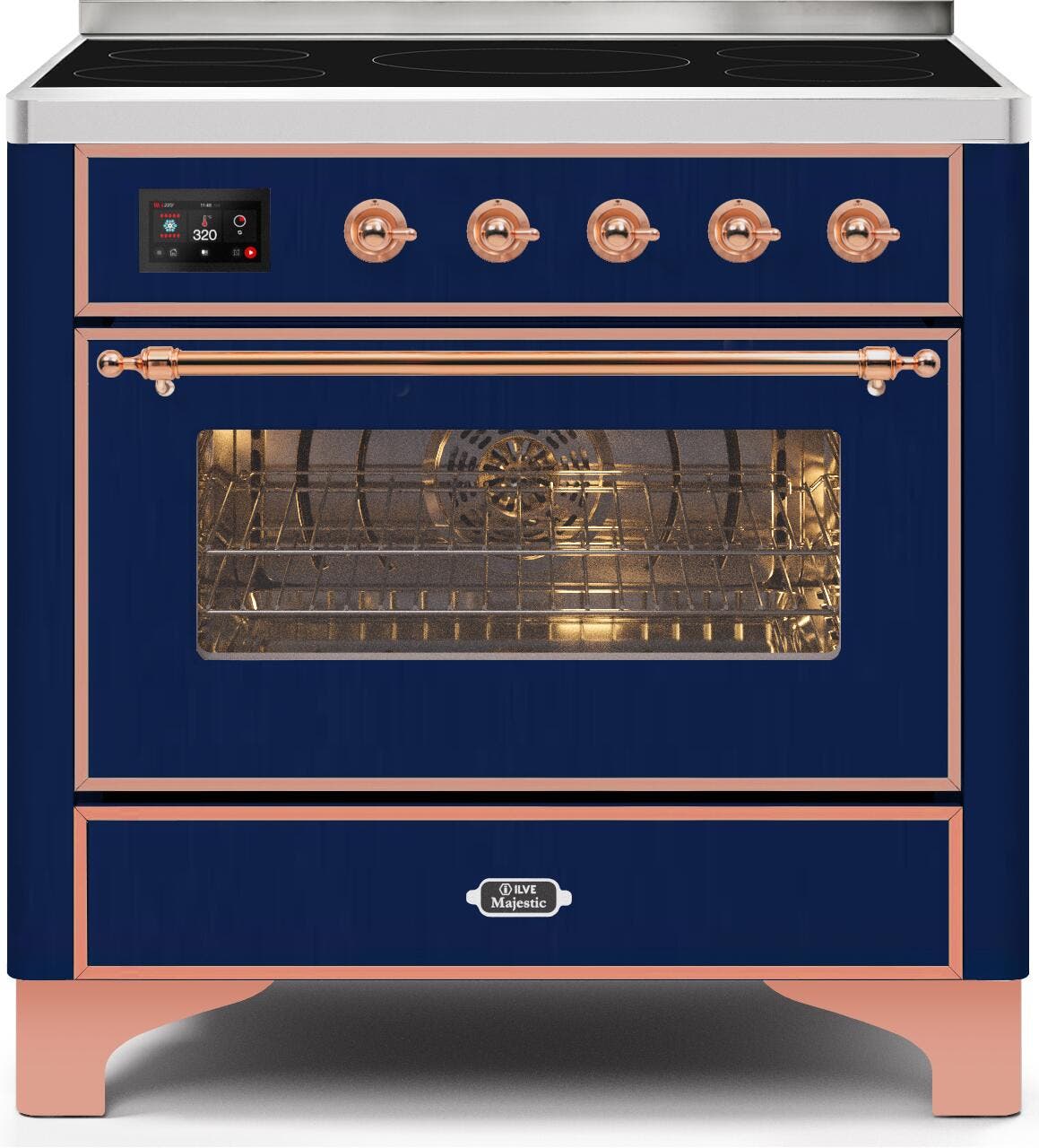 Ilve UMI09NS3MBP Midnight Blue W/ Copper Trim