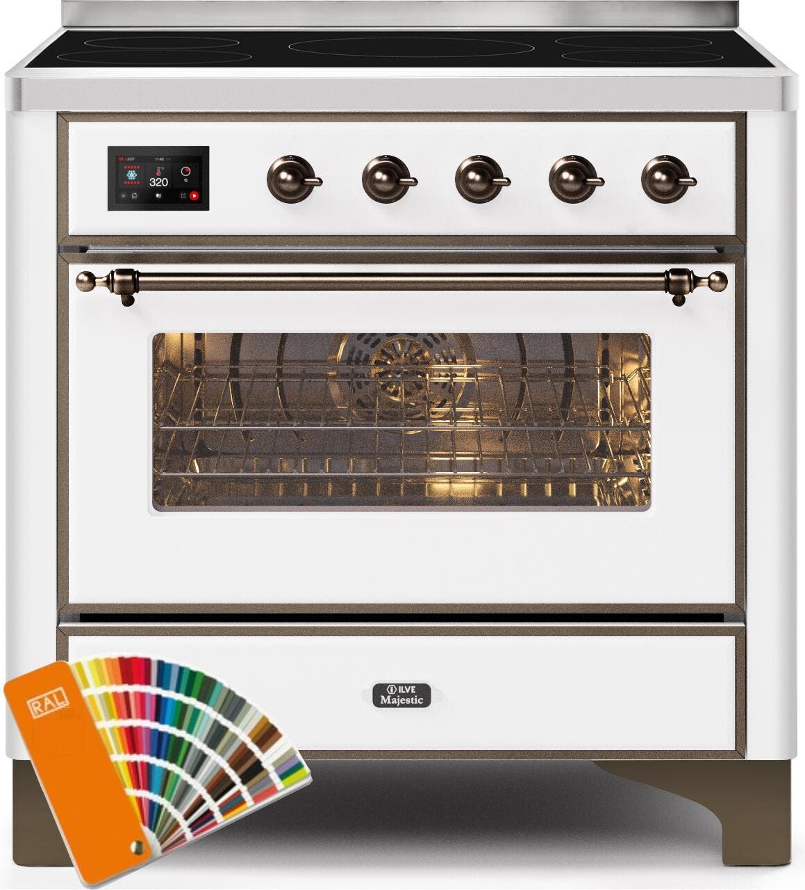 Ilve UMI09NS3RALB Custom Ral Color W/ Bronze Trim