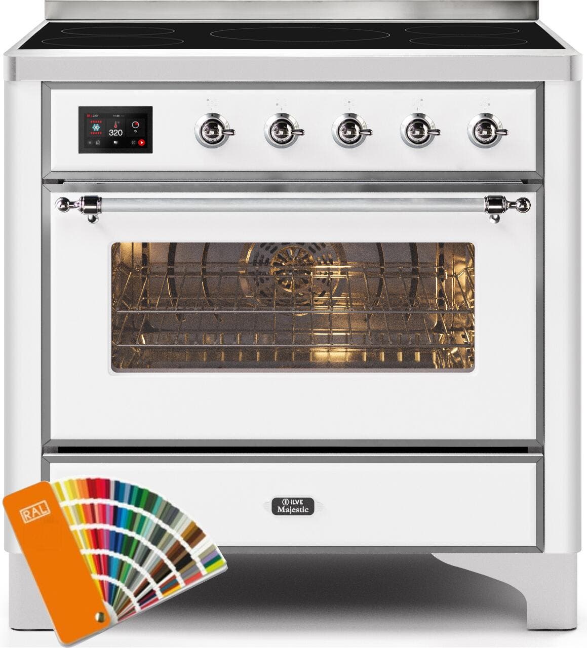 Ilve UMI09NS3RALC Custom Ral Color W/ Chrome Trim