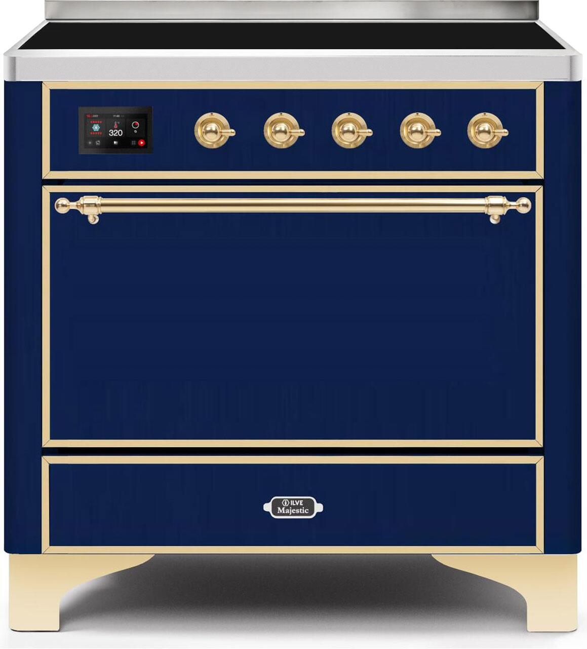 Midnight Blue W/ Brass Trim