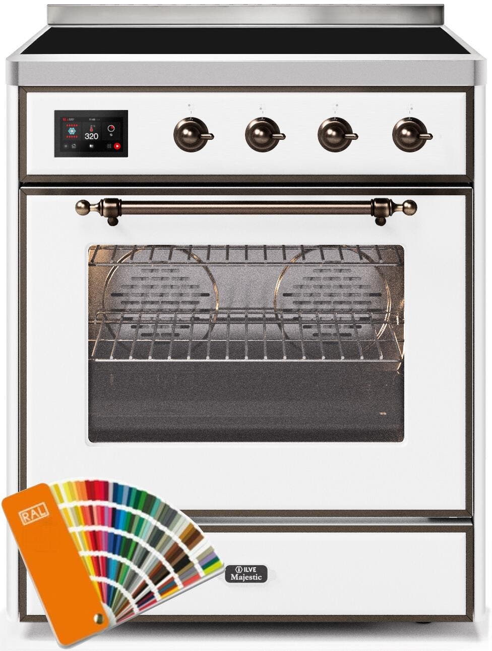 Ilve UMI30NE3RALB Custom Ral Color W/ Bronze Trim