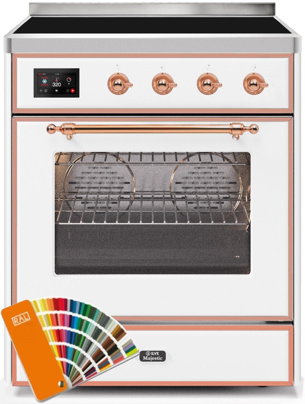 Ilve UMI30NE3RALP Custom Ral Color W/ Copper Trim