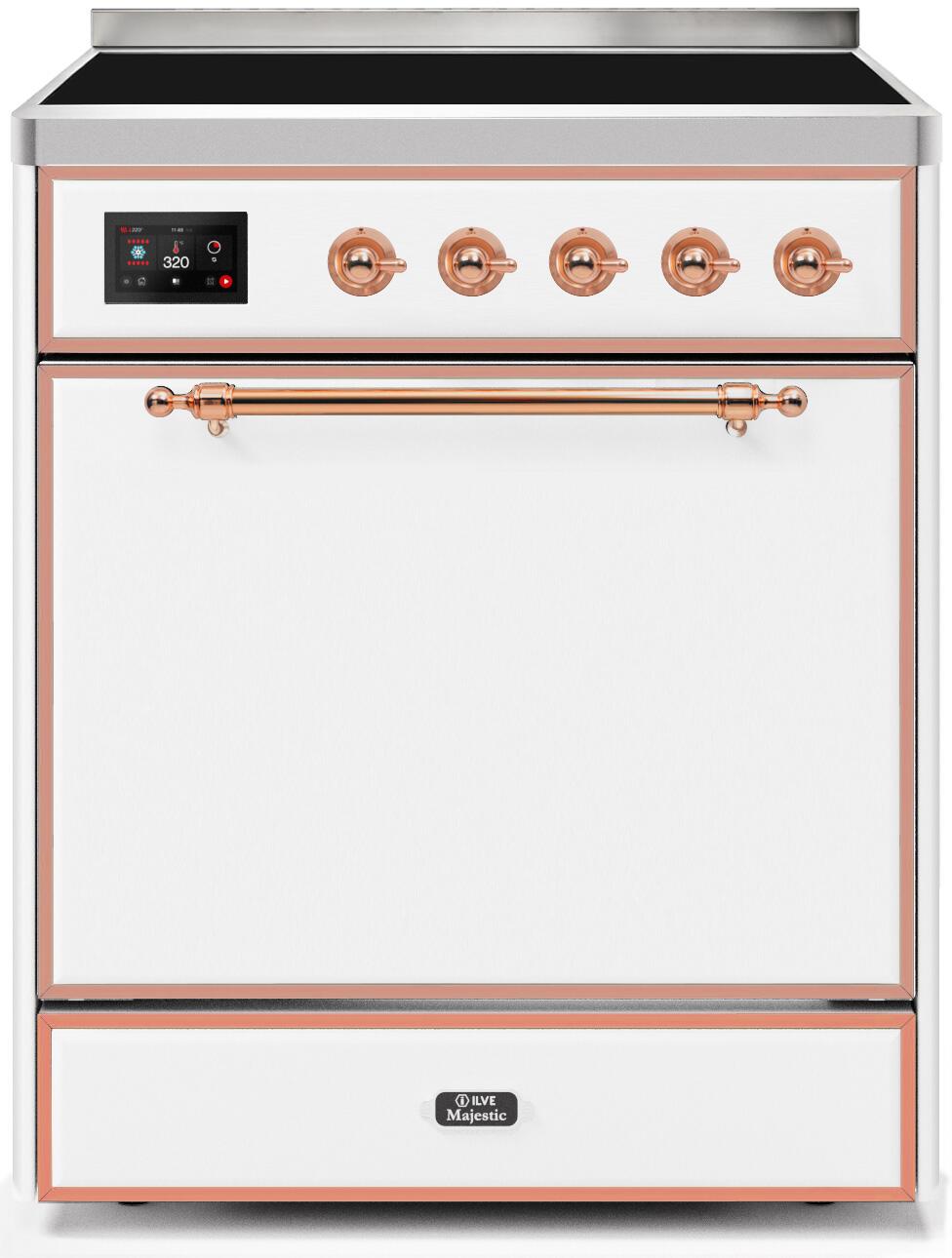 White W/ Copper Trim