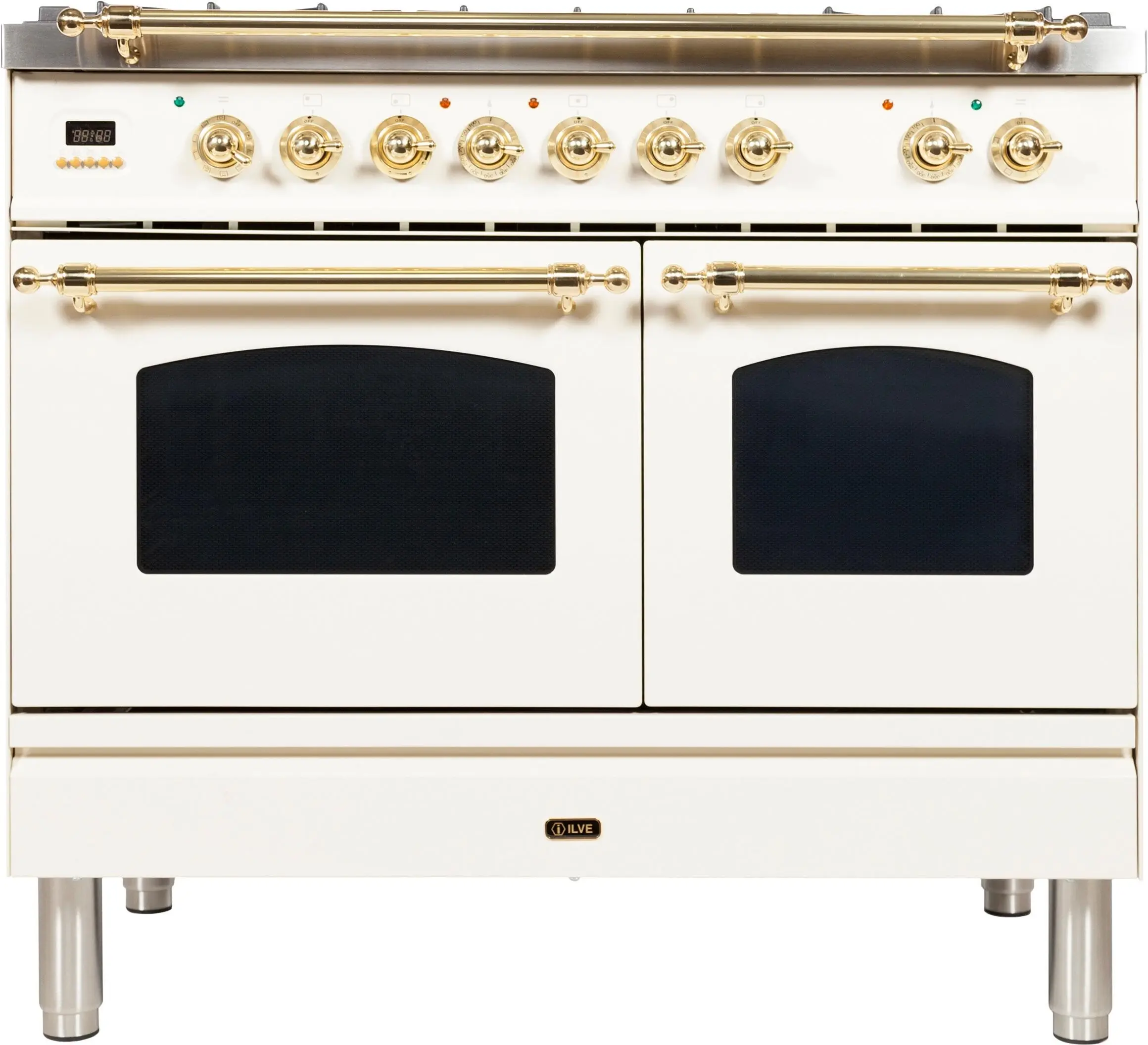 Ilve UPDN100FDMPALP Liquid Propane In Antique White W/ Brass Trim