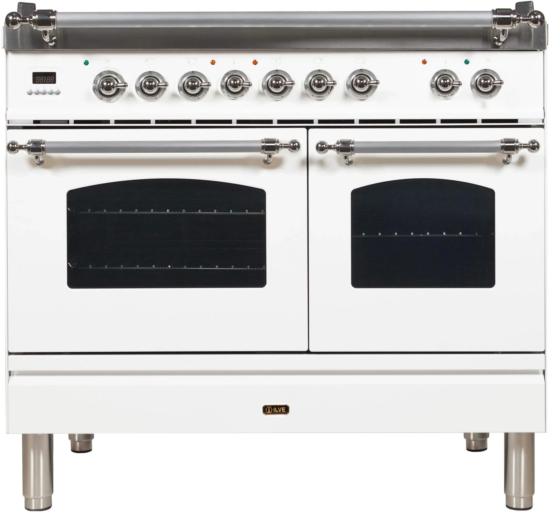 Ilve UPDN100FDMPBXLP Liquid Propane In White W/ Chrome Trim