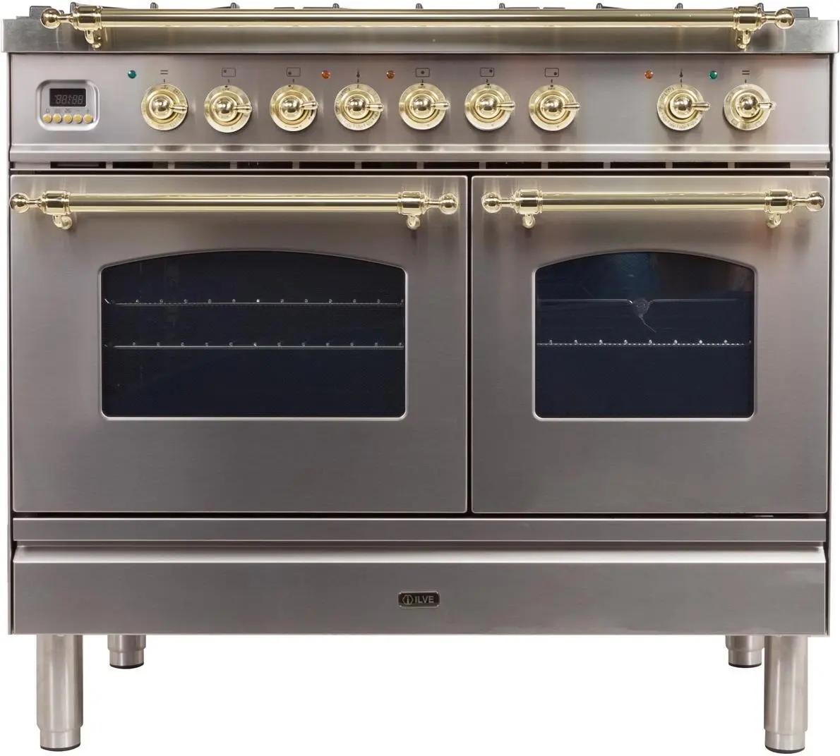Ilve UPDN100FDMPI Natural Gas In Stainless Steel W/ Brass Trim