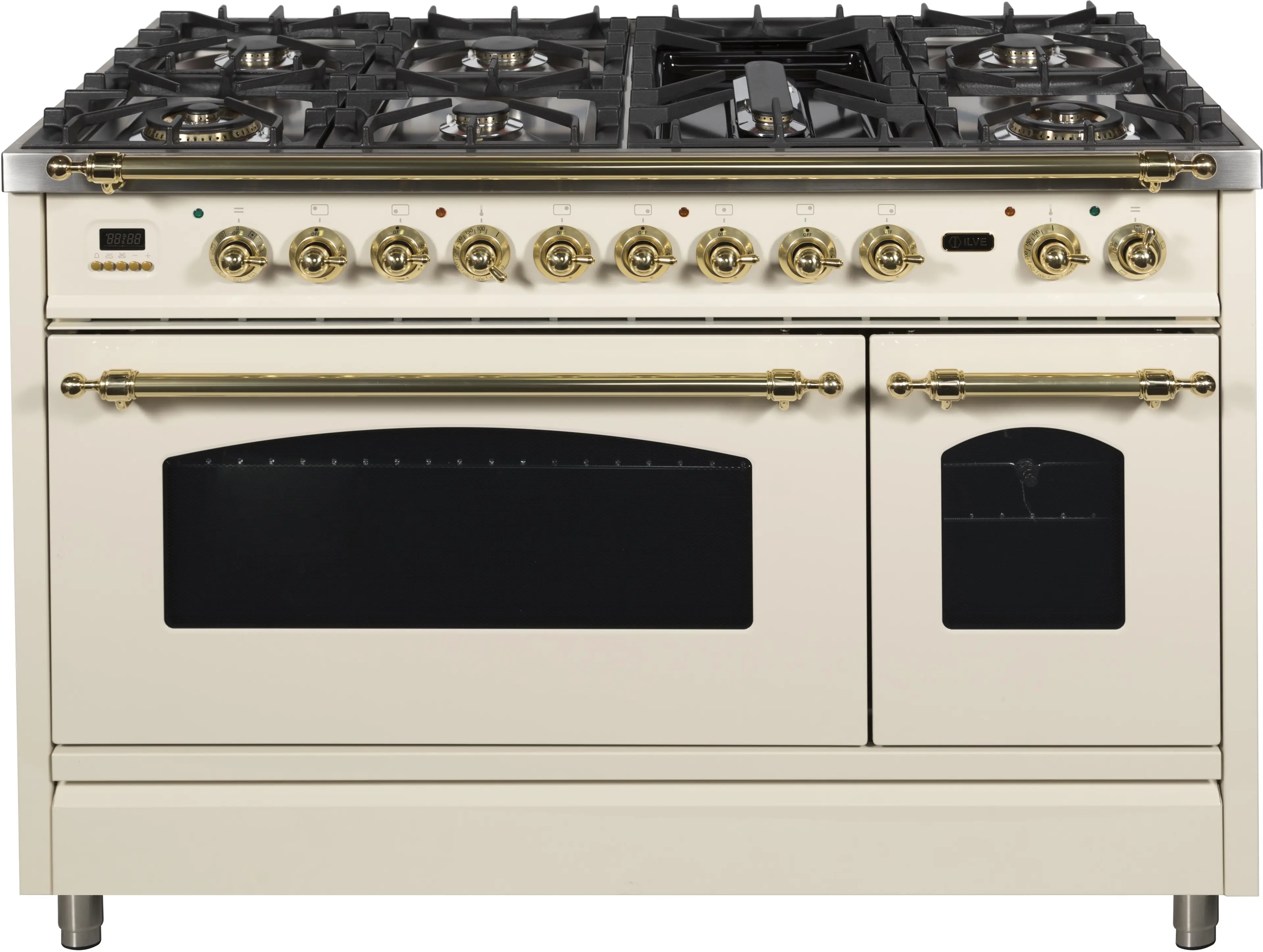 Ilve UPN120FDMPALP Liquid Propane In Antique White W/ Brass Trim