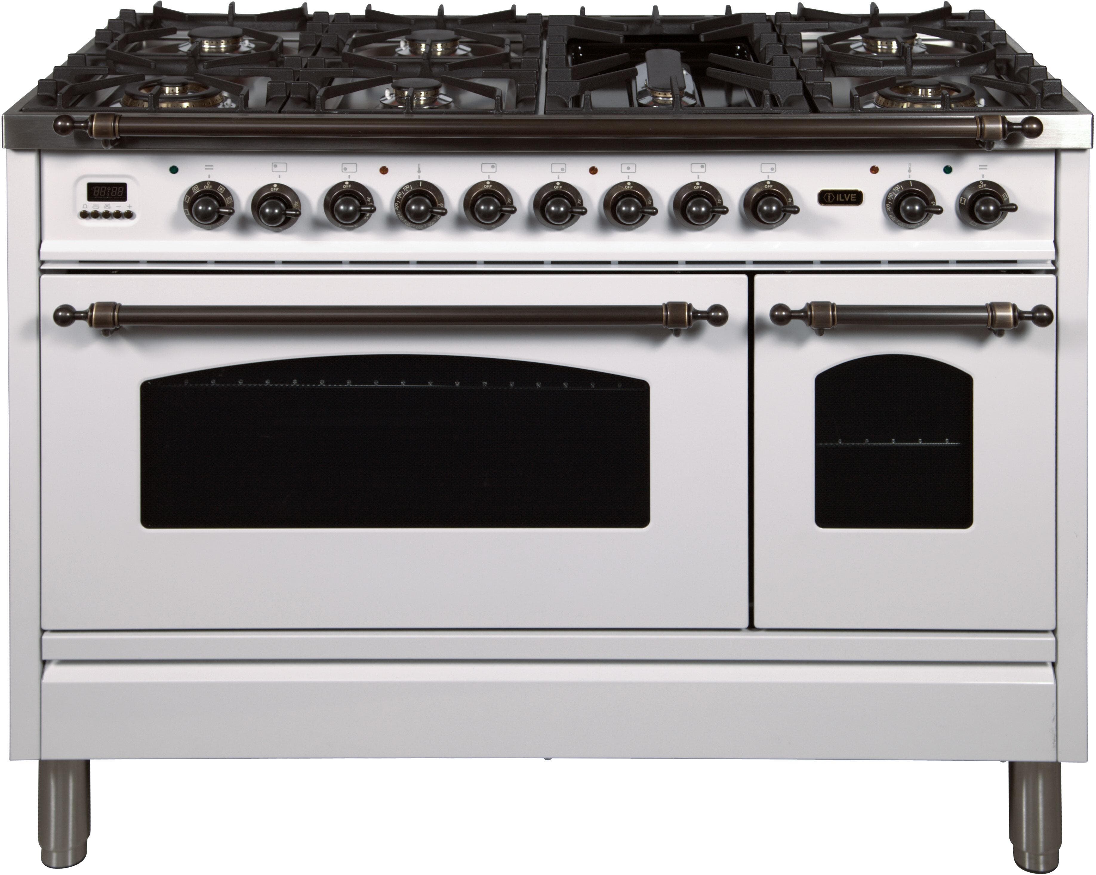 Ilve UPN120FDMPBYLP Liquid Propane In White W/ Bronze Trim