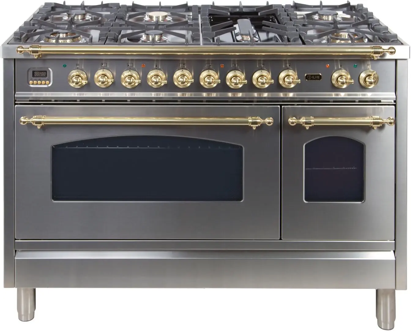 Ilve UPN120FDMPILP Liquid Propane In Stainless Steel W/ Brass Trim
