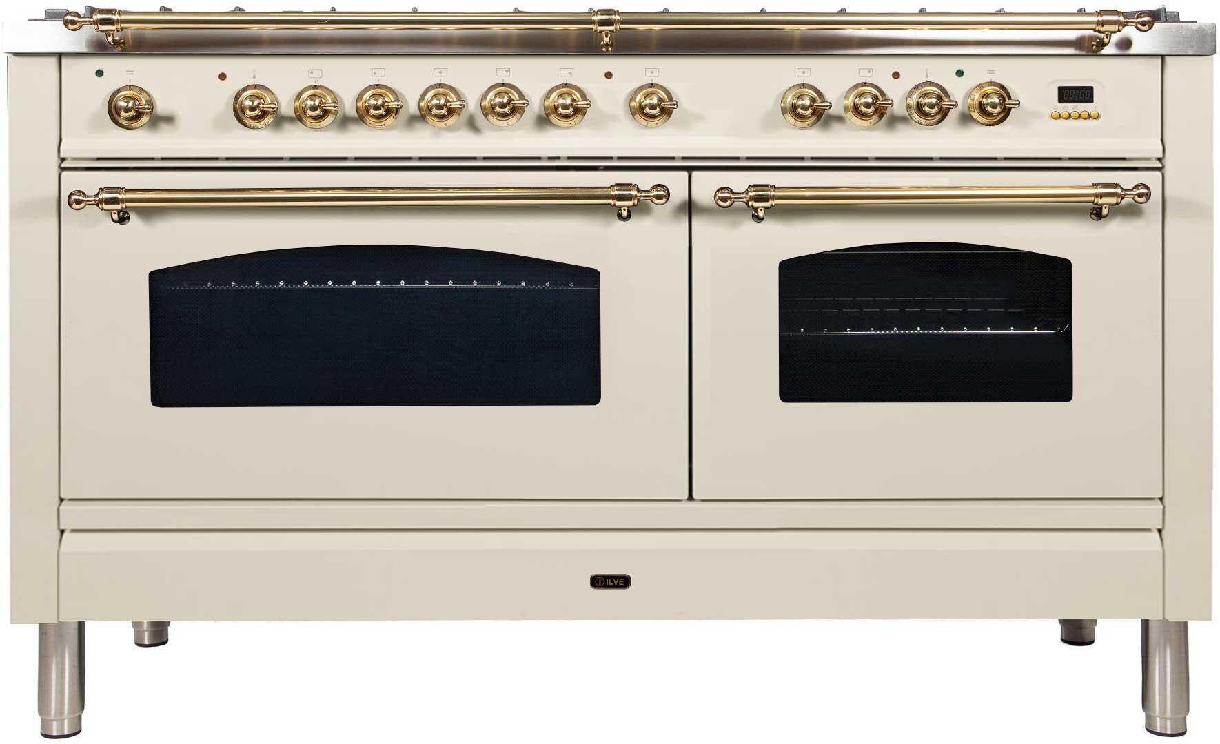 Ilve UPN150FDMPALP Liquid Propane In Antique White W/ Brass Trim