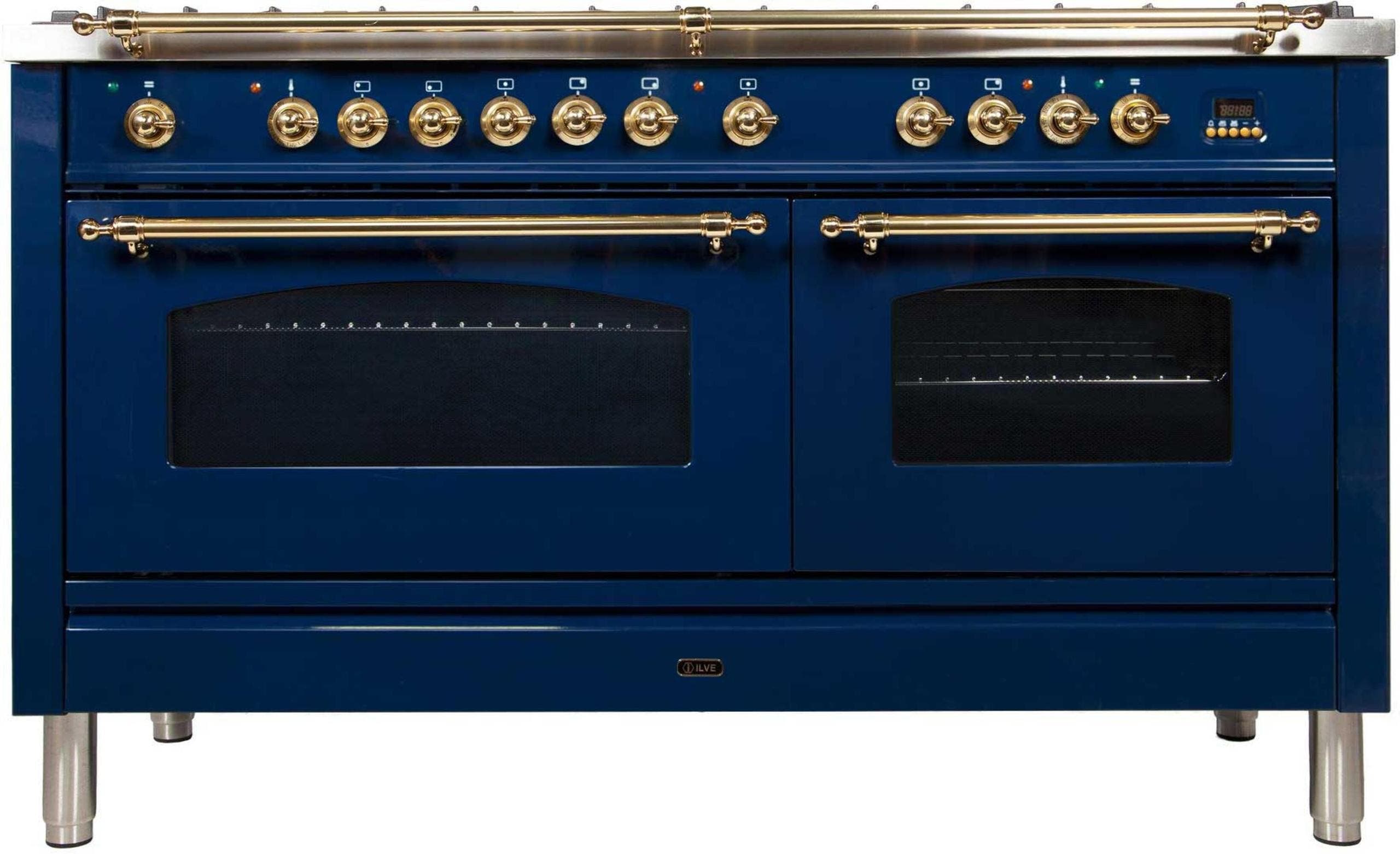 Ilve UPN150FDMPBLLP Liquid Propane In Midnight Blue W/ Brass Trim